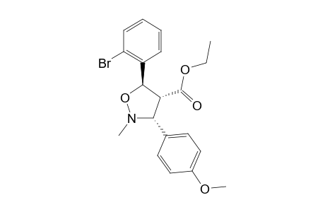 Ethyl (3R*,4R*,5R*)-5-(2-Bromophenyl)-3-(4-methoxyphenyl)-2-methylisoxazolidine-4-carboxylate