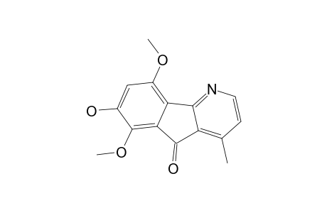 5,8-DIMETHOXY-7-HYDROXY-1-METHYL-4-AZAFLUOREN-9-ONE