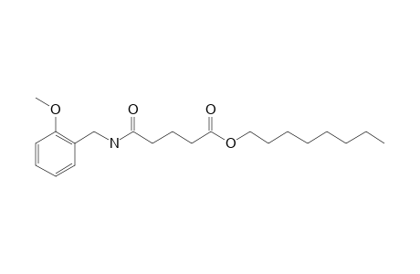 Glutaric acid, monoamide, N-(2-methoxybenzyl)-, octyl ester