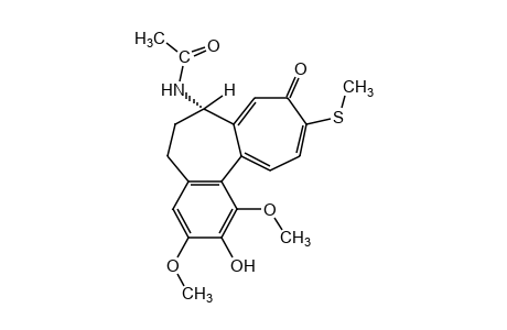 N-[1,3-dimethoxy-2-hydroxy-10-(methylthio)-9-oxo-5,6,7,9-tetrahydrobenzo[a]heptalen-7alpha-yl]acetamide