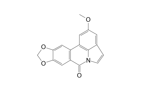 LYCORANINE-A;2-METHOXY-7H-[1,3]-DIOXOLO-[4,5-J]-PYRROLO-[3,2,1-DE]-PHENANTHRIDIN-7-ONE