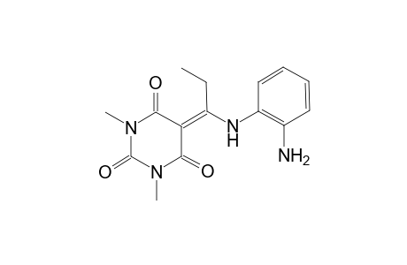 5-[1-(2-aminoanilino)propylidene]-1,3-dimethyl-2,4,6(1H,3H,5H)-pyrimidinetrione