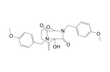 8,10-Bis(p-methoxybenzyl)-8,10-diaza-5-methyllene-6-hydroxy-2-oxabicyclo[4.2.2]decane-7,9-dione
