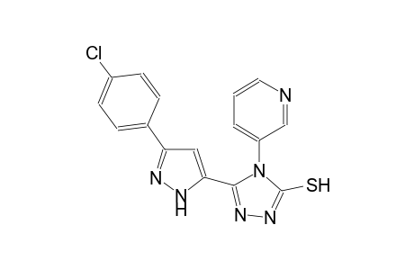 4H-1,2,4-triazole-3-thiol, 5-[3-(4-chlorophenyl)-1H-pyrazol-5-yl]-4-(3-pyridinyl)-