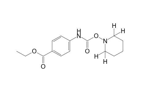 p-carboxycarbanilic acid, p-ethyl ester, O-piperidino derivative