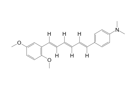 p-[6-(2,5-dimethoxyphenyl)-trans,trans,trans-1,3,5-hexatrienyl]-N,N-dimethylaniline