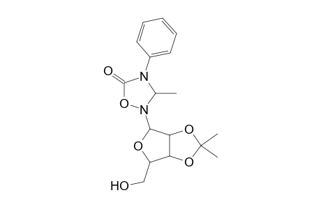 1,2,4-Oxadiazole, tetrahydro-3-methyl-4-phenyl-2-(1-deoxy-.alpha.D-ribofuranosyl-2,3-isopropylidene)-