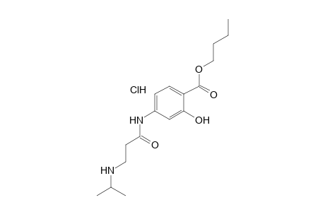 4-[3-(ISOPROPYLAMINO)PROPIONAMIDO]SALICYLIC ACID, BUTYL ESTER, HYDROCHLORIDE