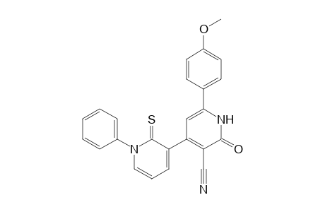 2-keto-6-(4-methoxyphenyl)-4-(1-phenyl-2-thioxo-3-pyridyl)-1H-pyridine-3-carbonitrile