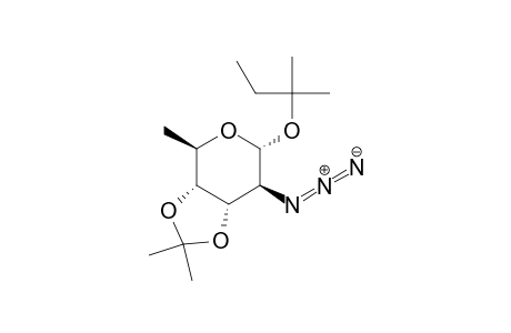 .alpha.-D-Altropyranoside, 1,1-dimethylpropyl 2-azido-2,6-dideoxy-3,4-O-(1-methylethylidene)-