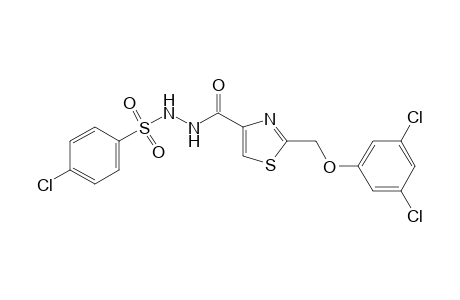 1-[(p-chlorophenyl)sulfonyl]-2-{{2-[(3,5-dichlorophenoxy)methyl]-4-thiazolyl}carbonyl}hydrazine