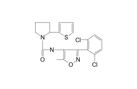 N-[3-(2,6-dichlorophenyl)-5-methyl-4-isoxazolyl]-2-(2-thienyl)-1-pyrrolidinecarboxamide