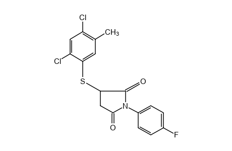 2-[(4,6-dichloro-m-tolyl)thio]-N-(p-fluorophenyl)succinimide