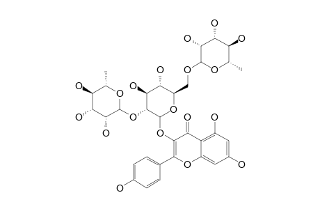 KAEMPFEROL-3-O-[2''-O,6''-O-DIRHAMNOPYRANOSYL-GLUCOSIDE]
