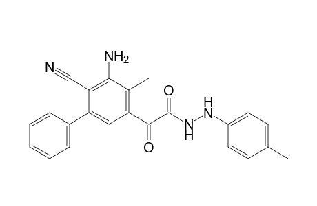 3-Amino-2-cyano-4-methyl-5-{[(p-tolyl)hydrazo]glyoxalyl}-biphenyl