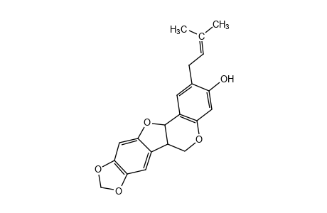 6a,12a-dihydro-2-(3-methyl-2-butenyl)-6H-[1,3]dioxolo[5,6]benzofuro[3,2-c][1]benzopyran-3-ol