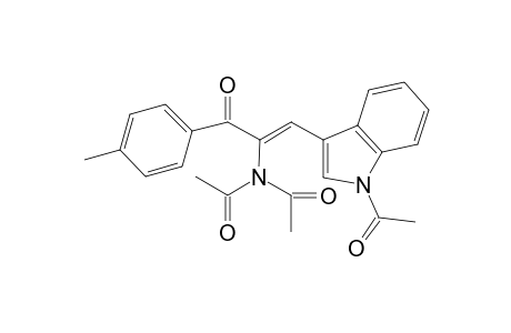 1-(4-Tolyl-)-2-(N,N-diacetylamino-)-3-(N'-acetyl-3-indolyl-)-propene-2-one-1