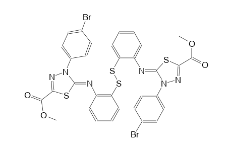 BIS-[2-(3-PARA-BROMOPHENYL-5-METHOXYCARBONYL-1,3,4-THIADIAZOL-2-YLIDENEAMINO)-PHENYL]-DISULFIDE