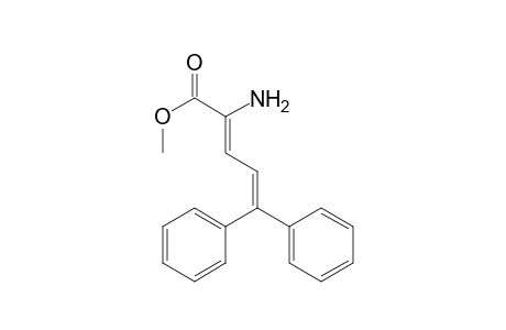 2,4-Pentadienoic acid, 2-amino-5,5-diphenyl-, methyl ester