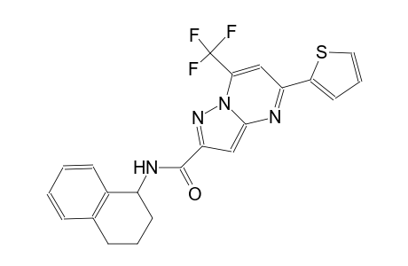 N-(1,2,3,4-tetrahydro-1-naphthalenyl)-5-(2-thienyl)-7-(trifluoromethyl)pyrazolo[1,5-a]pyrimidine-2-carboxamide