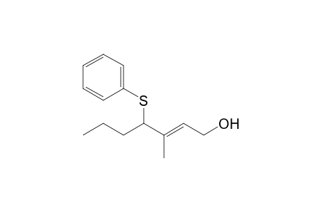 3-Methyl-4-phenylthiohept-2(E)-en-1-ol