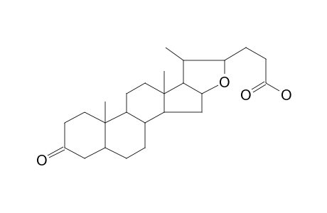 2-[2-Carboxyethyl]-3-methyl-tetrahydrofurano[4,5-A]androstan-3-one