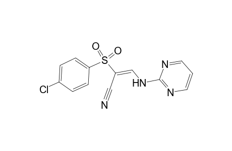 Propennitrile, 2-(4-chlorophenylsulfonyl)-3-(2-pyrimidylamino)-