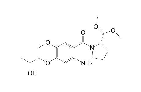 [2-amino-4-(2-hydroxypropoxy)-5-methoxy-phenyl]-[(2S)-2-(dimethoxymethyl)pyrrolidin-1-yl]methanone