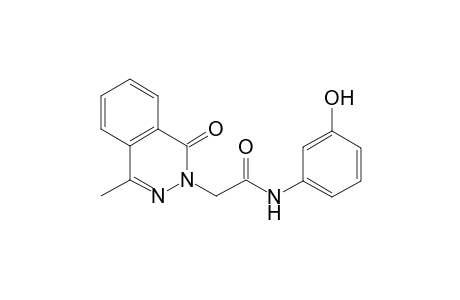 N-(3-hydroxyphenyl)-2-(4-methyl-1-oxo-2(1H)-phthalazinyl)acetamide