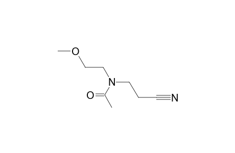 3-[(2-Methoxyethyl)amino]propanenitrile, N-acetyl-