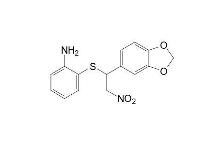 o-{[3,4-(Methylenedioxy)-alpha-(nitromethyl)benzyl]thio}aniline