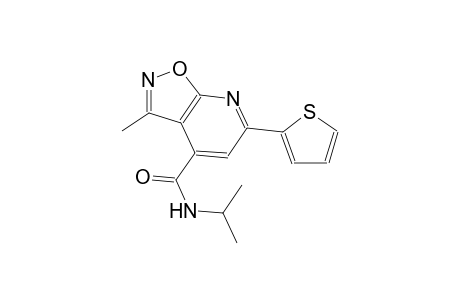 N-isopropyl-3-methyl-6-(2-thienyl)isoxazolo[5,4-b]pyridine-4-carboxamide
