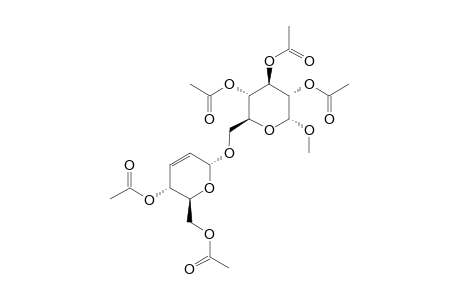 METHYL-ALPHA-D-[2,3,4-TRI-O-ACETYL-6-O-(4',6'-DI-O-ACETYL-2',3'-DIDEOXY-ALPHA-D-HEX-2'-ENOPYRANOSYL)]-GLUCOPYRANOSIDE