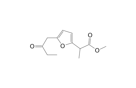 2-[5-(2-Oxobutyl)furan-2-yl]propionic acid, methyl ester