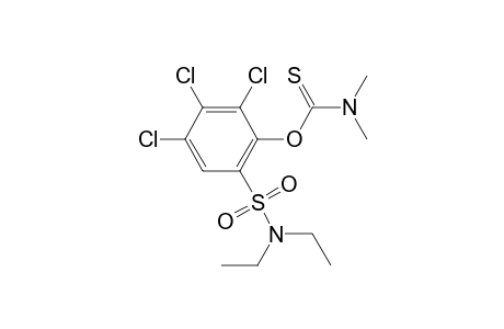 Carbamothioic acid, dimethyl-, O-[2,3,4-trichloro-6-[(diethylamino)sulfonyl]phenyl]ester