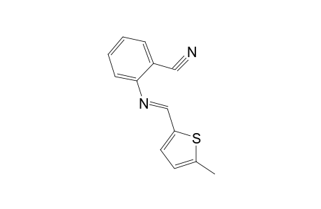 Benzonitrile, 2-(5-methyl-2-thienylmethylideneamino)-