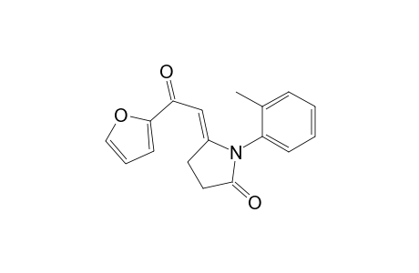 (5E)-5-[2-(2-furanyl)-2-oxoethylidene]-1-(2-methylphenyl)-2-pyrrolidinone