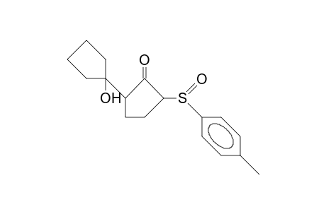 5-(1-Hydroxy-cyclopentyl)-2-P-tolylsulfinyl-cyclopentanone