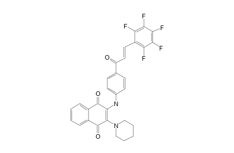 2-[4-[2,3,4,5,6-Pentafluorocynnamoyl]anilino]-3-pipepidino-1,4-naphthoquinone