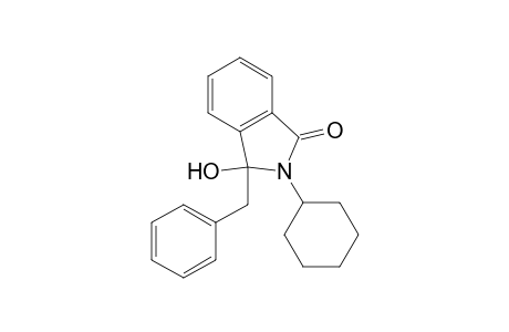 2-cyclohexyl-3-hydroxy-3-(phenylmethyl)-1-isoindolone