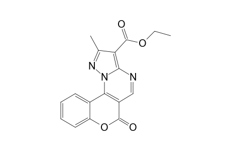 3-ETHYLCARBOXYLATE-2-METHYL-6H-[1]-BENZOPYRANO-[3,4-E]-PYRAZOLO-[1,5-A]-PYRIMIDIN-6-ONE