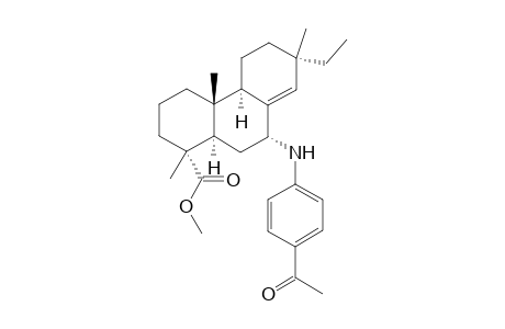 (1R,4aR,4bR,7S,9R,10aR)-Methyl 9-((4-acetylphenyl)amino)-7-ethyl-1,4a,7-trimethyl-1,2,3,4,4a,4b,5,6,7,9,10,10a-dodecahydrophenanthrene-1-carboxylate