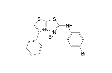 2-(4-Bromophenylamino)-5-phenylthiazolo[2,3-b]-1,3,4-thiadiazolium bromide