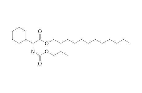 Glycine, 2-cyclohexyl-N-propoxycarbonyl-, dodecyl ester