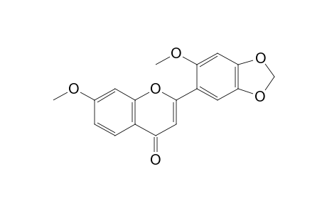 MILLETTOCALYXIN-A;4',5'-METHYLENEDIOXY-7,2'-DIMETHOXYFLAVONE