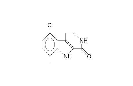 5-chloro-8-methyl-2,3,4,9-tetrahydro-$b-carbolin-1-one
