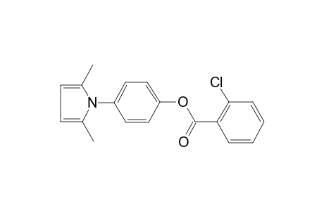 4-(2,5-dimethyl-1H-pyrrol-1-yl)phenyl 2-chlorobenzoate