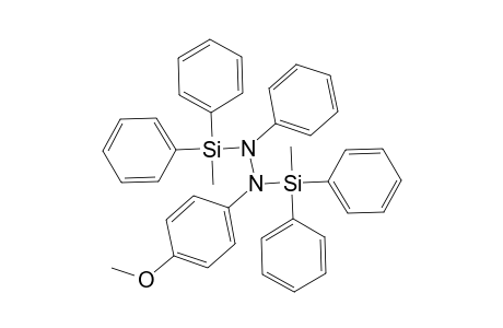 Hydrazobenzene, 4-methoxy-N,N'-bis(methyldiphenylsilyl)-