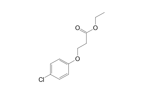 3-(p-chlorophenoxy)propionic acid, ethyl ester