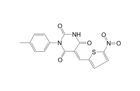 (5E)-1-(4-Methylphenyl)-5-[(5-nitro-2-thienyl)methylene]-2,4,6(1H,3H,5H)-pyrimidinetrione